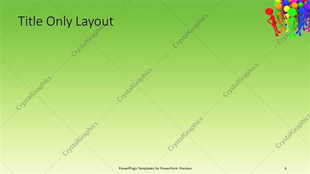 Title Only presentation slide layout