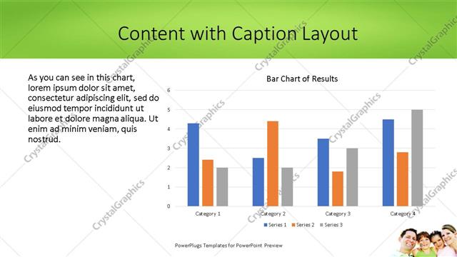 Content with Caption presentation slide layout