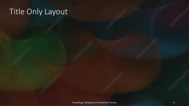 Title Only presentation slide layout