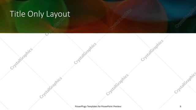 Title Only presentation slide layout