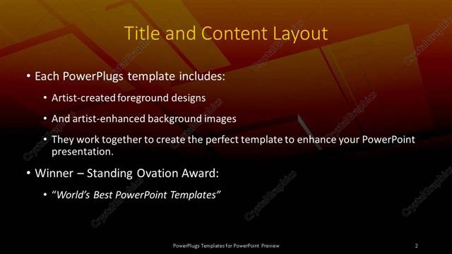 Title and Content presentation slide layout