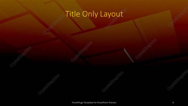 Title Only presentation slide layout