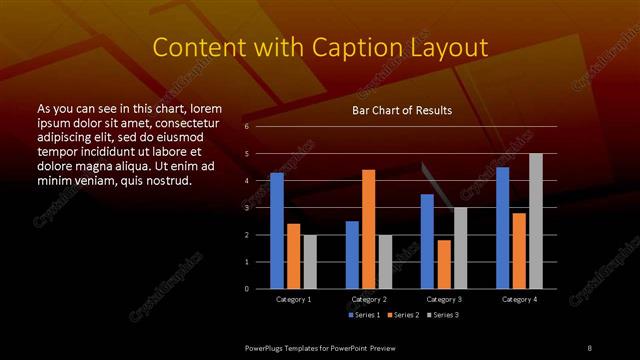Content with Caption presentation slide layout