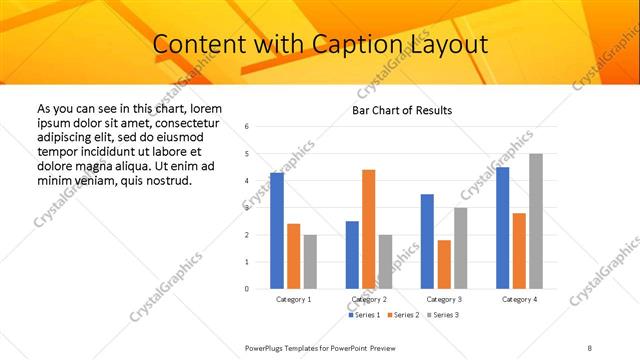 Content with Caption presentation slide layout