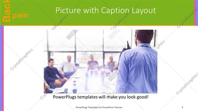 Picture with Caption presentation slide layout