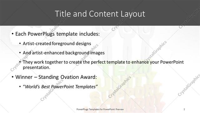 Title and Content presentation slide layout