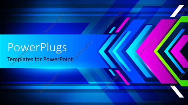  Presentation with blue tech - A number of colors in the background