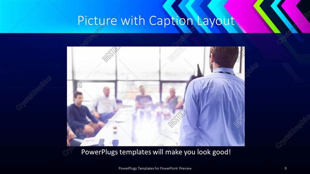 Picture with Caption presentation slide layout