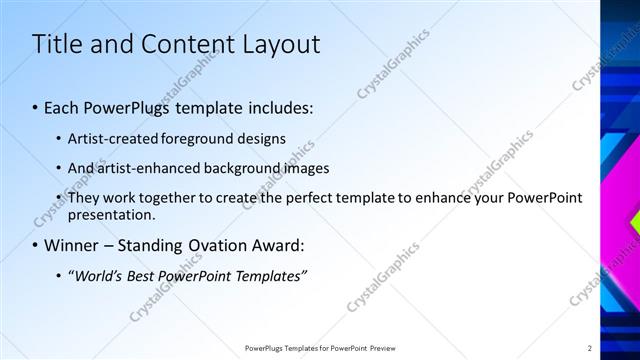 Title and Content presentation slide layout