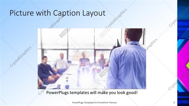 Picture with Caption presentation slide layout