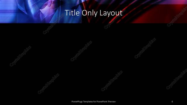 Title Only presentation slide layout