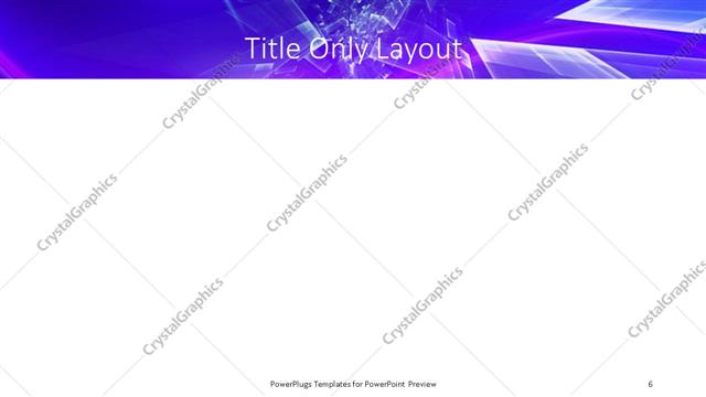 Title Only presentation slide layout