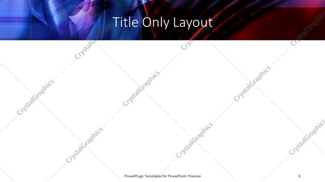 Title Only presentation slide layout