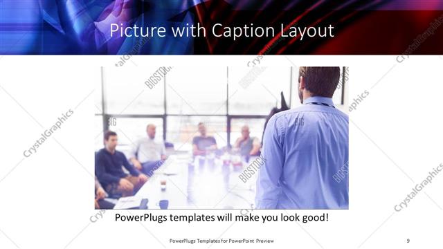 Picture with Caption presentation slide layout
