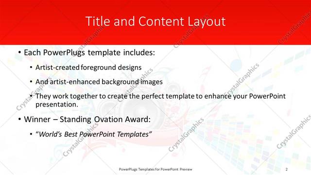 Title and Content presentation slide layout