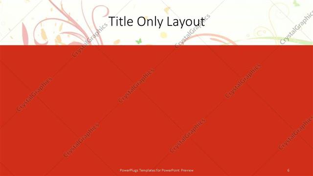 Title Only presentation slide layout