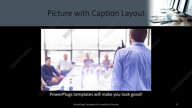 Picture with Caption presentation slide layout