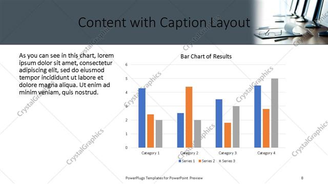 Content with Caption presentation slide layout