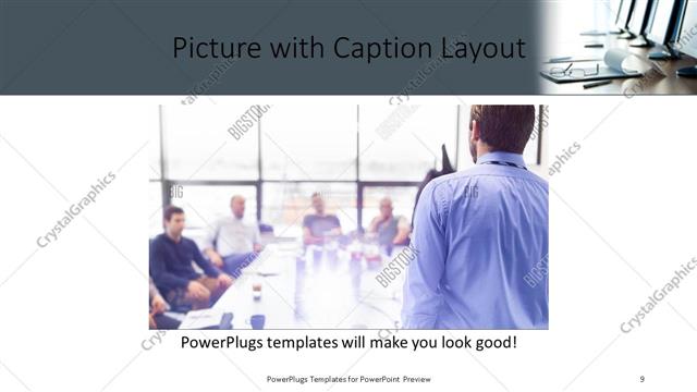 Picture with Caption presentation slide layout