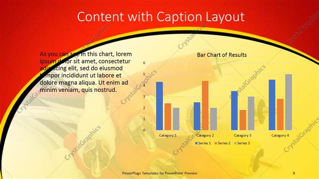 Content with Caption presentation slide layout