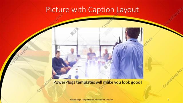 Picture with Caption presentation slide layout