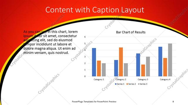 Content with Caption presentation slide layout