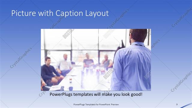 Picture with Caption presentation slide layout