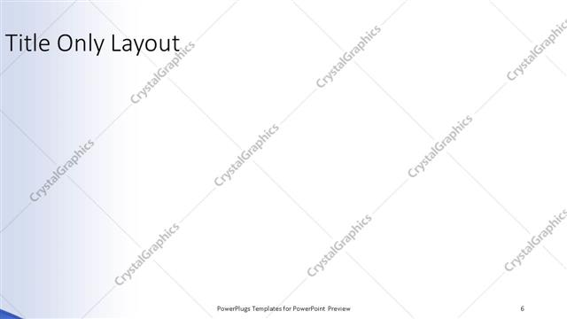 Title Only presentation slide layout