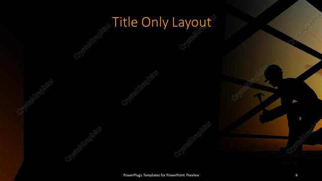 Title Only presentation slide layout