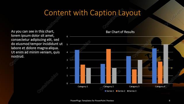 Content with Caption presentation slide layout