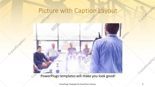Picture with Caption presentation slide layout
