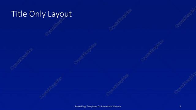 Title Only presentation slide layout