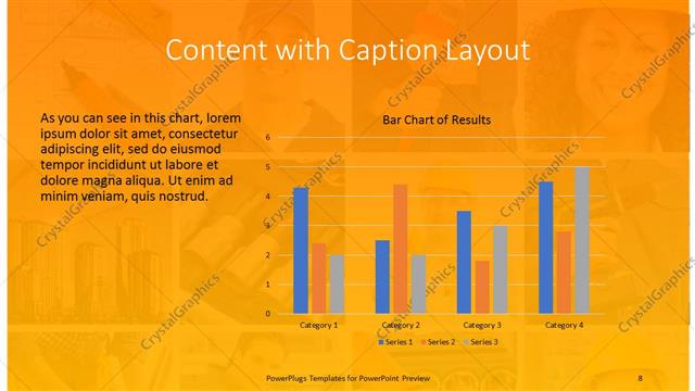 Content with Caption presentation slide layout