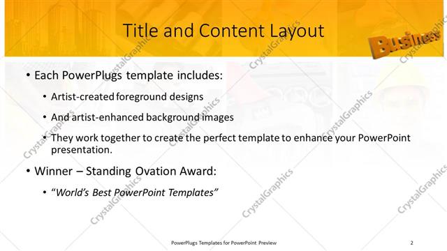 Title and Content presentation slide layout
