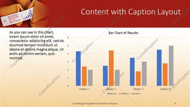 Content with Caption presentation slide layout