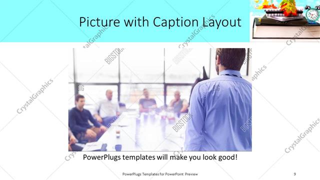 Picture with Caption presentation slide layout