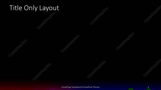 Title Only presentation slide layout