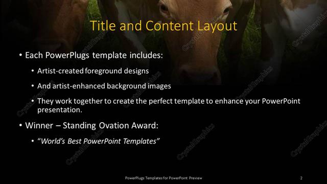 Title and Content presentation slide layout
