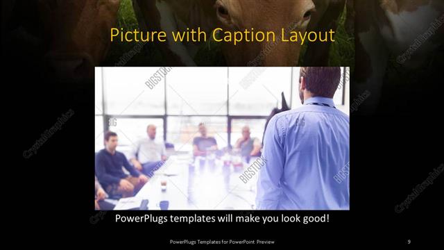 Picture with Caption presentation slide layout