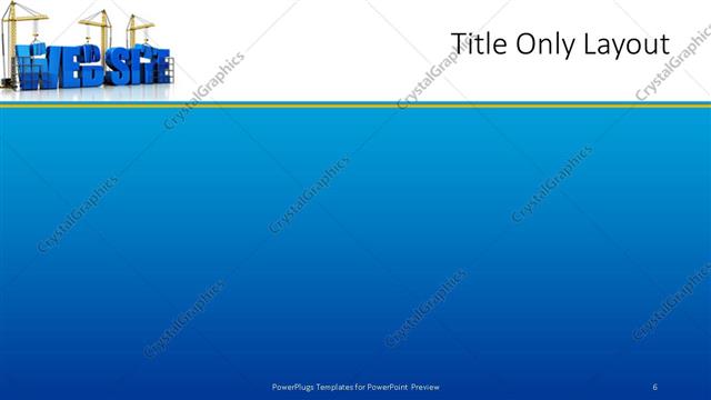 Title Only presentation slide layout