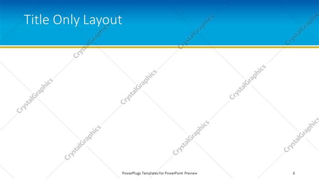 Title Only presentation slide layout