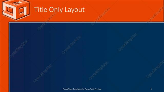 Title Only presentation slide layout