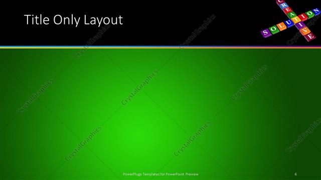 Title Only presentation slide layout