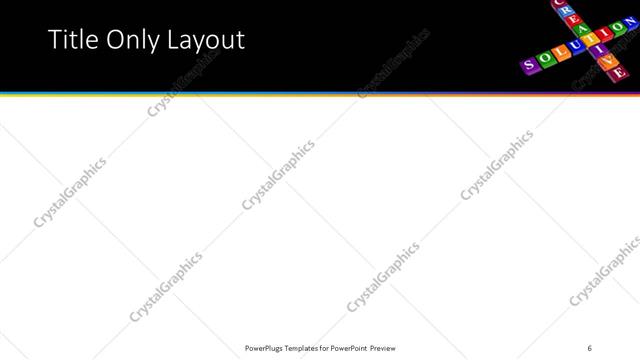 Title Only presentation slide layout