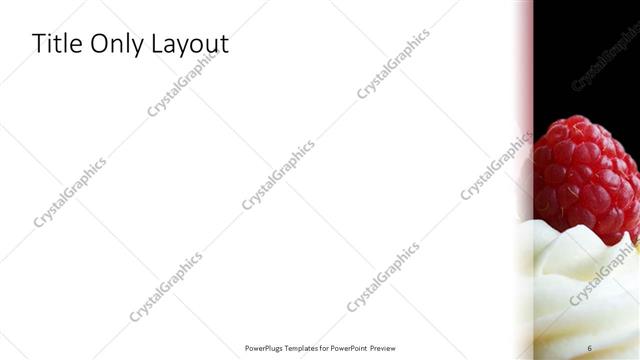 Title Only presentation slide layout