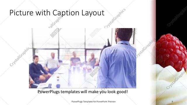 Picture with Caption presentation slide layout