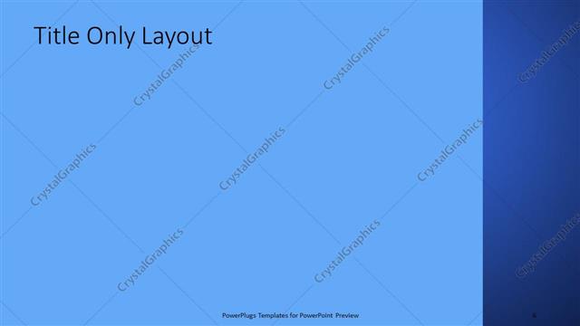 Title Only presentation slide layout