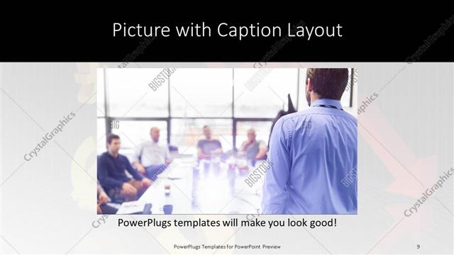 Picture with Caption presentation slide layout