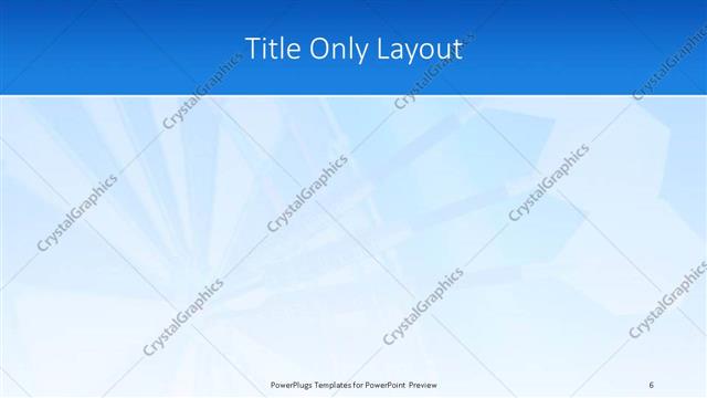 Title Only presentation slide layout