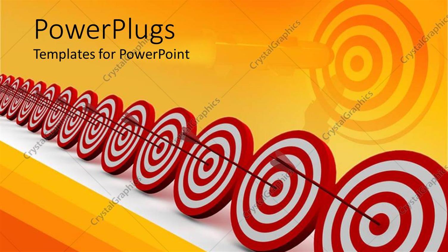 Featuring a Number of Darts Hitting on Target